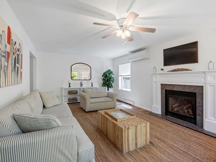 Oak Bluffs Martha's Vineyard vacation rental - Living room and fireplace.