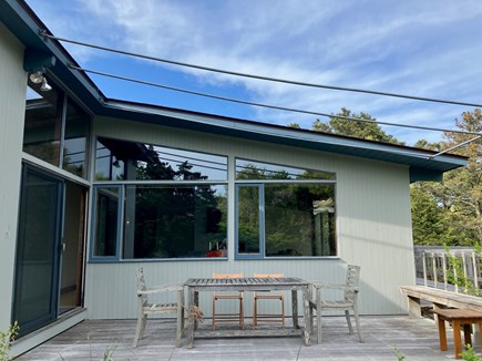 West Tisbury Martha's Vineyard vacation rental - Dining Deck