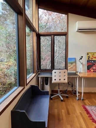 West Tisbury Martha's Vineyard vacation rental - Studio off Master Bedroom Desk at corner window