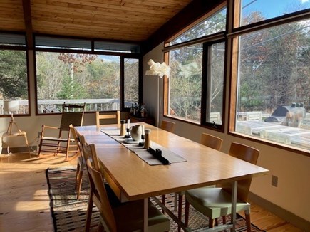 West Tisbury Martha's Vineyard vacation rental - Dining table (seats 10-12)