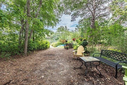Oak Bluffs Martha's Vineyard vacation rental - Path to Pond in rear of Home