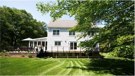 West Tisbury Martha's Vineyard vacation rental - Back yard and back porch #2
