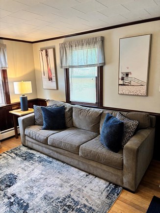 Vineyard Haven Martha's Vineyard vacation rental - Quaint living room with comfortable couch, recliner and tv