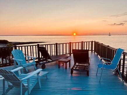 Vineyard Haven Martha's Vineyard vacation rental - Sunset views every evening from private deck