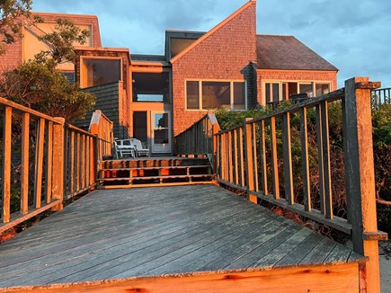 Vineyard Haven Martha's Vineyard vacation rental - Lower deck to the beach.