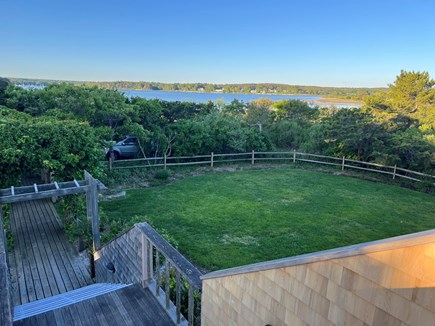 Vineyard Haven Martha's Vineyard vacation rental - View of one half of front yard facing Lake Tashmoo.
