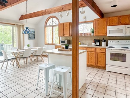 Edgartown Martha's Vineyard vacation rental - Eat-in kitchen with countertop stools and dining area