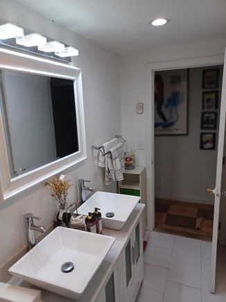 Oak Bluffs Martha's Vineyard vacation rental - Updated bathroom with two sinks and shower