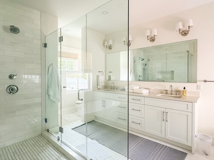 Edgartown Martha's Vineyard vacation rental - Primary bathroom with spacious shower and soaking tub