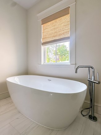 Edgartown Martha's Vineyard vacation rental - Primary bathroom with spacious shower and soaking tub