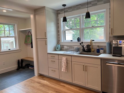 Oak Bluffs, Heritage Haven Martha's Vineyard vacation rental - Well appointed kitchen with dishwasher, and Keurig