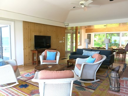 Chilmark Martha's Vineyard vacation rental - The living room has news from three sides of the room