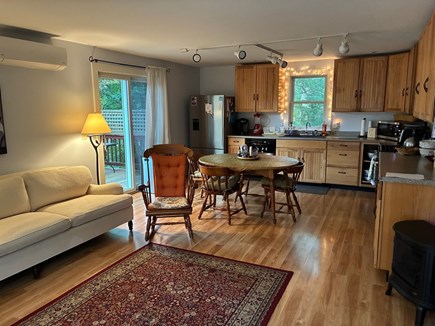 Oak Bluffs Martha's Vineyard vacation rental - Open combined kitchen, dining, living room with 2 doors onto deck