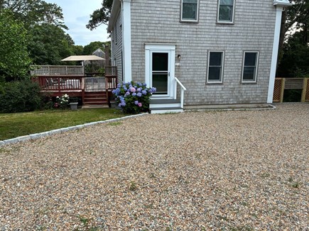 Oak Bluffs Martha's Vineyard vacation rental - Front of house with view of large deck on left side