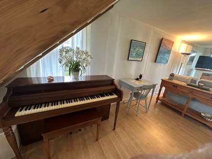 Oak Bluffs, Lagoon Pond Waterfront  Martha's Vineyard vacation rental - Piano, small dest, overlooking Lagoon Pond