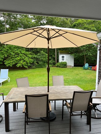 Edgartown Martha's Vineyard vacation rental - Backyard with Deck
