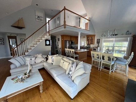 Edgartown Martha's Vineyard vacation rental - Another view of living room and kitchen