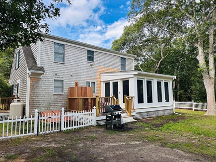 Oak Bluffs Martha's Vineyard vacation rental - Rear of House Screen porch Outdoor shower