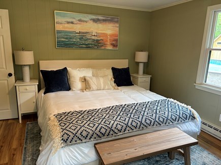 West Tisbury Martha's Vineyard vacation rental - Primary bedroom with king bed and linens provided