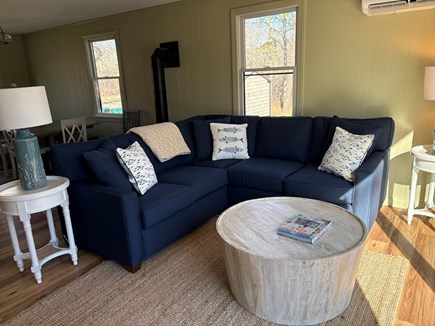 West Tisbury Martha's Vineyard vacation rental - Cozy coastal living room