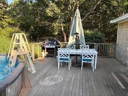West Tisbury Martha's Vineyard vacation rental - Enjoy dinner on deck and watch Vineyard sunsets