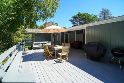 Vineyard Haven Martha's Vineyard vacation rental - Spacious deck with dining