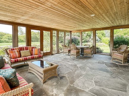 Katama-Edgartown Martha's Vineyard vacation rental - Spacious screened porch