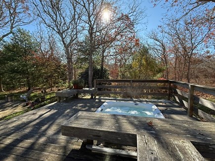 West Tisbury Martha's Vineyard vacation rental - Hot tub off of downstairs bedroms