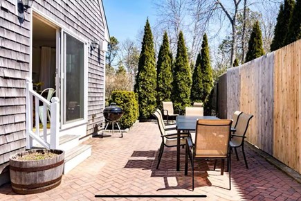 Edgartown Martha's Vineyard vacation rental - Backyard Patio with Grill and Seating