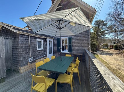 Oak Bluffs Martha's Vineyard vacation rental - Back deck for meals with plenty of seating