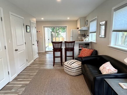 Edgartown Martha's Vineyard vacation rental - Guest house living/kitchen