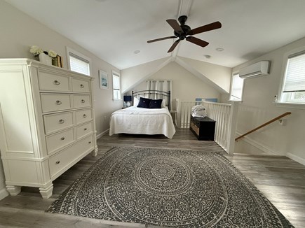 Edgartown Martha's Vineyard vacation rental - Guest house bedroom and master bath with queen bed