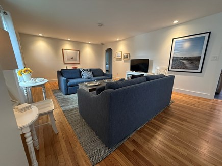 Edgartown Martha's Vineyard vacation rental - Contemporary, updated living room with media center