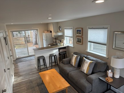 Edgartown Martha's Vineyard vacation rental - Guest house first floor (living area/media/full kitchen/half bath