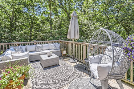 Chilmark Martha's Vineyard vacation rental - Back deck w/seating  and grill