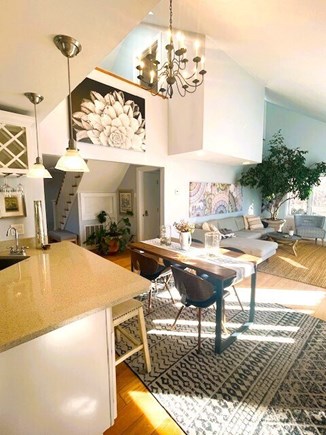 Chilmark Martha's Vineyard vacation rental - Beautiful design and decorations  <br/>dining to living view