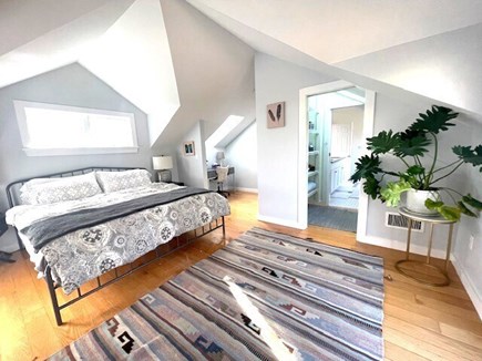 Chilmark Martha's Vineyard vacation rental - Upstairs King bedroom / priv access to full bath and priv deck