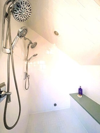 Chilmark Martha's Vineyard vacation rental - Upstairs designer bath has double shower heads