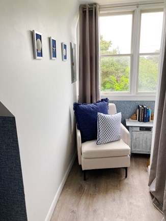 Edgartown Martha's Vineyard vacation rental - Bedroom reading nook (closet on right)