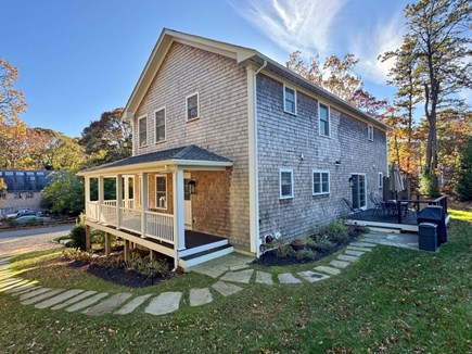 Vineyard Haven Martha's Vineyard vacation rental - Back deck with outdoor dining, grill and enclosed outdoor shower
