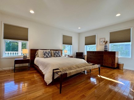 Vineyard Haven Martha's Vineyard vacation rental - Queen bed ensuite glass shower with double vanity first floor