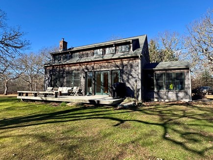 Chilmark Martha's Vineyard vacation rental - View of the deck with the gas grill and lounge chairs