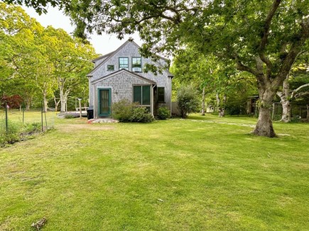 Chilmark Martha's Vineyard vacation rental - Large yard with enclosed outdoor shower on the right side.