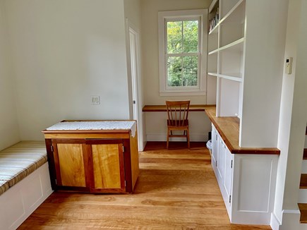 Chilmark Martha's Vineyard vacation rental - Built in desk functions as an office space with half bath