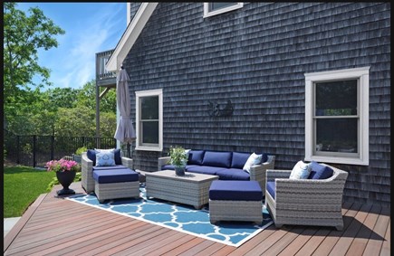 Edgartown  Martha's Vineyard vacation rental - Outdoor lounge area with umbrella