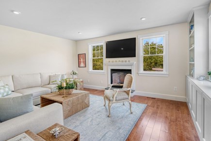 Edgartown  Martha's Vineyard vacation rental - Family room with fireplace