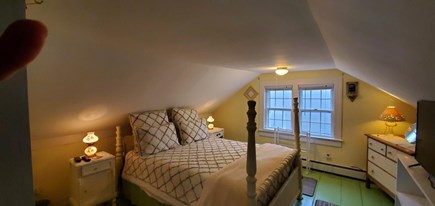 Edgartown Martha's Vineyard vacation rental - Upstairs bedroom queen with AC and TV