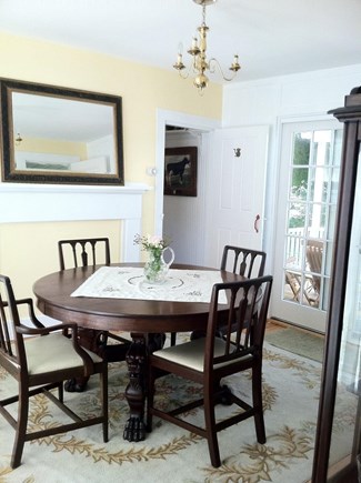 Edgartown Martha's Vineyard vacation rental - Dining room with expandable table seating 6