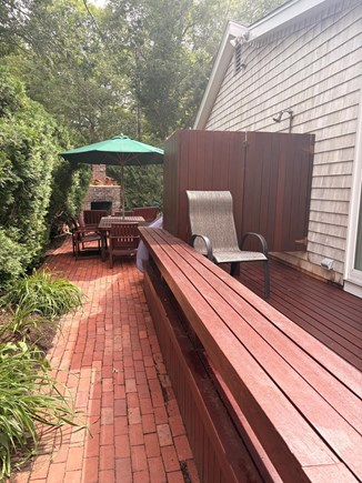 Oak Bluffs Martha's Vineyard vacation rental - Rear deck with outside shower