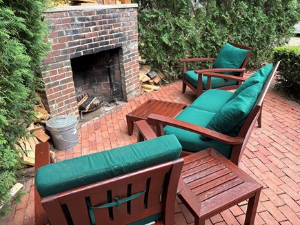 Oak Bluffs Martha's Vineyard vacation rental - Outdoor fireplace with sitting area